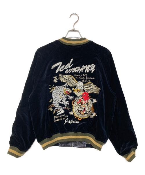 TED COMPANY（テッドカンパニー）TED COMPANY (テッドカンパニー) リバーシブルスカジャン ネイビー×グレー サイズ:40の古着・服飾アイテム