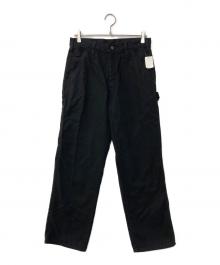 CarHartt（カーハート）の古着「Loose Fit Washed Duck Utility Work Pant ルーズ フィット ウォッシュド ダック ユーティリティ ワーク」｜ブラック