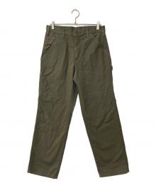 CarHartt（カーハート）の古着「B11 WASHED DUCK WORK PANT ダックぺインターパンツ」｜グリーン