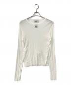 DAIRIKUダイリク）の古着「DaisySkelton Rib Tag Tee 長袖シアーカットソー」｜ホワイト