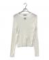 DAIRIKU（ダイリク）の古着「DaisySkelton Rib Tag Tee 長袖シアーカットソー」｜ホワイト