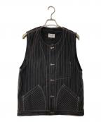 SCHOTT BROS.ショット）の古着「OLD HICKORY DENIM VEST オールド ヒッコリー デニム ベスト」｜ブラック