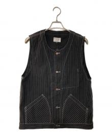 SCHOTT BROS.（ショット）の古着「OLD HICKORY DENIM VEST オールド ヒッコリー デニム ベスト」｜ブラック