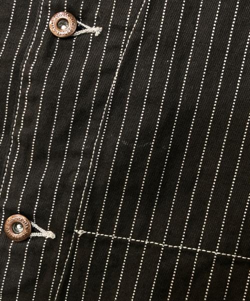 SCHOTT BROS.（ショット）SCHOTT BROS. (ショット) OLD HICKORY DENIM VEST オールド ヒッコリー デニム ベスト ブラック サイズ:XLの古着・服飾アイテム
