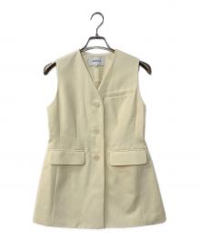 ENFOLD（エンフォルド）の古着「V-NECK VEST Vネックベスト」｜イエロー