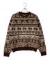 BEAMS（ビームス）の古着「JACQUARD CREW KNIT コラボジャガードクルーニット」｜ブラウン
