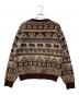 BEAMS (ビームス) STARBUCKS COFFEE (スターバックス コーヒー) JACQUARD CREW KNIT コラボジャガードクルーニット ブラウン サイズ:M：12000円