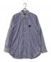 PLAY COMME des GARCONS（プレイコムデギャルソン）の古着「ハートロゴストライプシャツ」｜ブルー