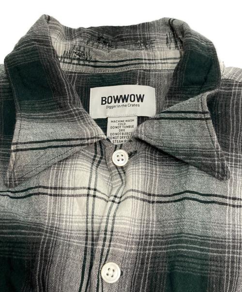 BOWWOW（バウワウ）BOWWOW (バウワウ) REMADE RAYON PLAID SHIRT AGED オンブレチェックシャツ グリーン サイズ:Lの古着・服飾アイテム