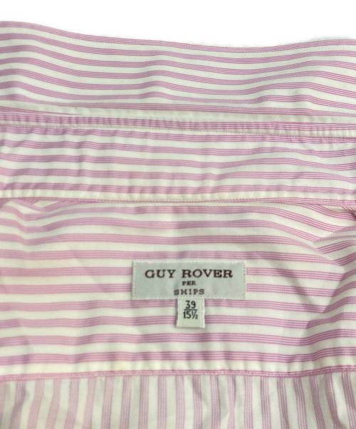 GUY ROVER（ギローバー）GUY ROVER (ギローバー) ストライプシャツ ピンク サイズ:39の古着・服飾アイテム