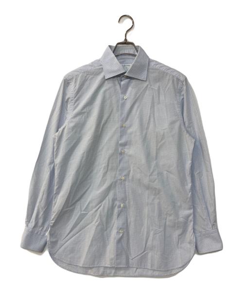 GUY ROVER（ギローバー）GUY ROVER (ギローバー) チェックシャツ ブルー サイズ:40の古着・服飾アイテム