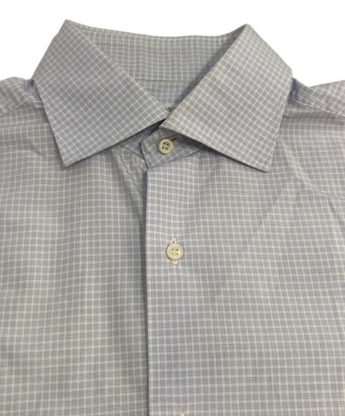 GUY ROVER（ギローバー）GUY ROVER (ギローバー) チェックシャツ ブルー サイズ:40の古着・服飾アイテム