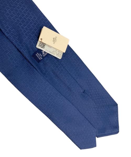 HERMES（エルメス）HERMES (エルメス) Hロゴネクタイ ネイビー サイズ:なしの古着・服飾アイテム