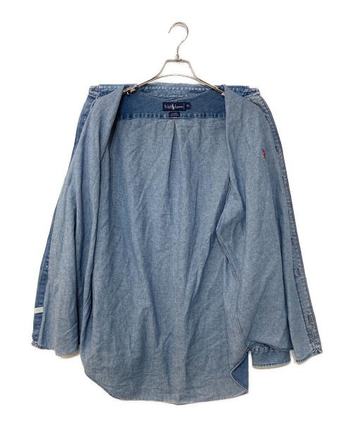 RALPH LAUREN（ラルフローレン）RALPH LAUREN (ラルフローレン) 90`sボタンダウンデニムシャツ インディゴ サイズ:XLの古着・服飾アイテム