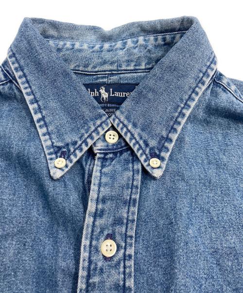 RALPH LAUREN（ラルフローレン）RALPH LAUREN (ラルフローレン) 90`sボタンダウンデニムシャツ インディゴ サイズ:XLの古着・服飾アイテム