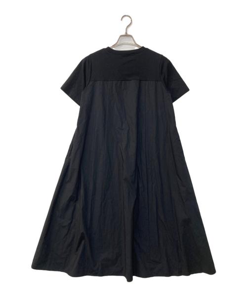 BEARDSLEY（ビアズリー）BEARDSLEY (ビアズリー) カットコンビフレアワンピース ブラック サイズ:Fの古着・服飾アイテム