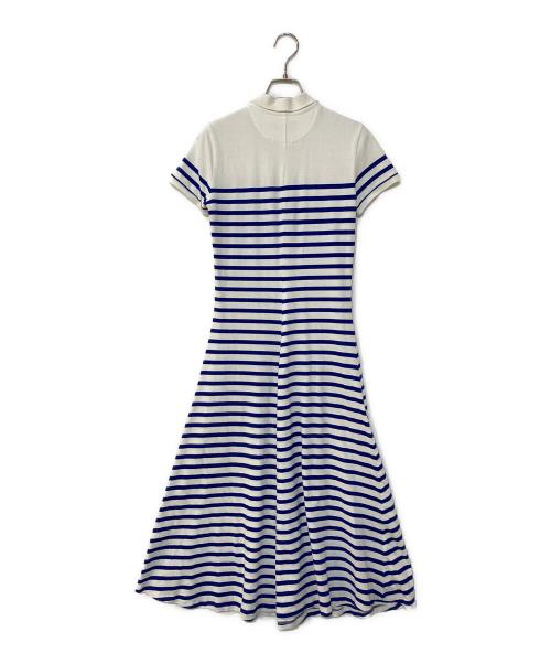 POLO RALPH LAUREN（ポロ・ラルフローレン）POLO RALPH LAUREN (ポロ・ラルフローレン) ボーダー ポロシャツワンピース ホワイト サイズ:XSの古着・服飾アイテム