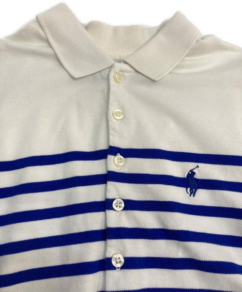 POLO RALPH LAUREN（ポロ・ラルフローレン）POLO RALPH LAUREN (ポロ・ラルフローレン) ボーダー ポロシャツワンピース ホワイト サイズ:XSの古着・服飾アイテム