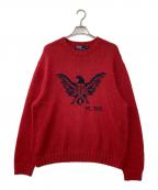 POLO RALPH LAURENポロ・ラルフローレン）の古着「90‘s Hand Knit」｜レッド