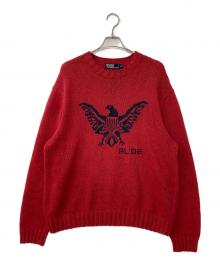 POLO RALPH LAUREN（ポロ・ラルフローレン）の古着「90‘s Hand Knit」｜レッド