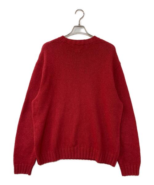 POLO RALPH LAUREN（ポロ・ラルフローレン）POLO RALPH LAUREN (ポロ・ラルフローレン) 90‘s Hand Knit レッド サイズ:XXLの古着・服飾アイテム
