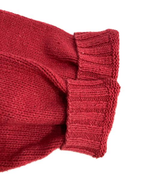 POLO RALPH LAUREN（ポロ・ラルフローレン）POLO RALPH LAUREN (ポロ・ラルフローレン) 90‘s Hand Knit レッド サイズ:XXLの古着・服飾アイテム