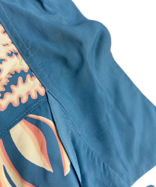 BEAMS（ビームス）BEAMS (ビームス) 雷門アロハシャツ ブルー サイズ:Mの古着・服飾アイテム