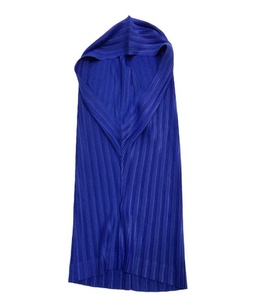 PLEATS PLEASE（プリーツプリーズ）PLEATS PLEASE (プリーツプリーズ) プリーツバラクラバ ブルーの古着・服飾アイテム