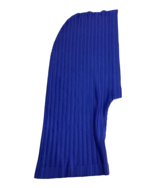 PLEATS PLEASE（プリーツプリーズ）PLEATS PLEASE (プリーツプリーズ) プリーツバラクラバ ブルーの古着・服飾アイテム