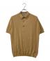 JOHN SMEDLEY（ジョンスメドレー）の古着「STANDARD FIT ADRIAN SHIRT SS シーアイランドコットンニットポロシャツ」｜ライトキャメル