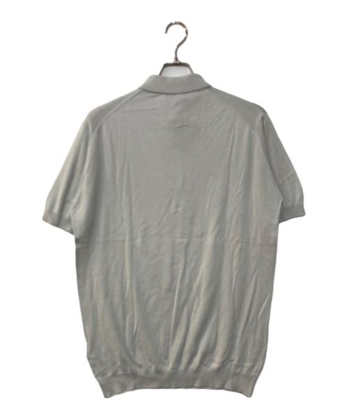 JOHN SMEDLEY（ジョンスメドレー）JOHN SMEDLEY (ジョンスメドレー) STANDARD FIT ADRIAN SHIRT SS シーアイランドコットンニットポロシャツ グレー サイズ:Lの古着・服飾アイテム