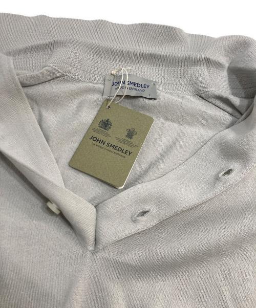 JOHN SMEDLEY（ジョンスメドレー）JOHN SMEDLEY (ジョンスメドレー) STANDARD FIT ADRIAN SHIRT SS シーアイランドコットンニットポロシャツ グレー サイズ:Lの古着・服飾アイテム