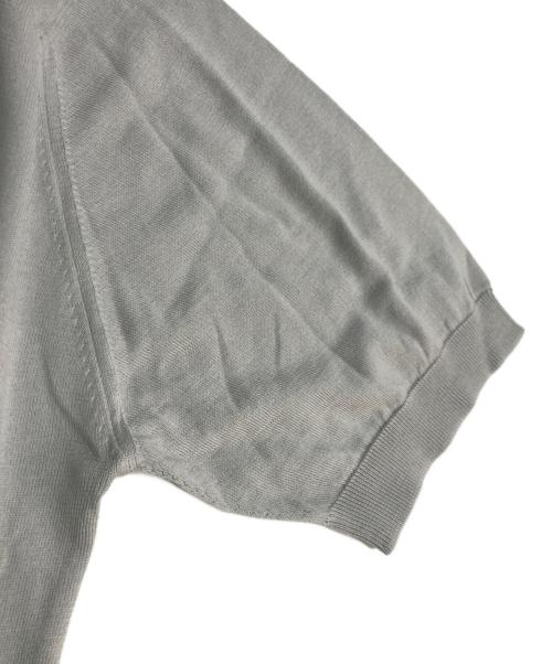 JOHN SMEDLEY（ジョンスメドレー）JOHN SMEDLEY (ジョンスメドレー) STANDARD FIT ADRIAN SHIRT SS シーアイランドコットンニットポロシャツ グレー サイズ:Lの古着・服飾アイテム