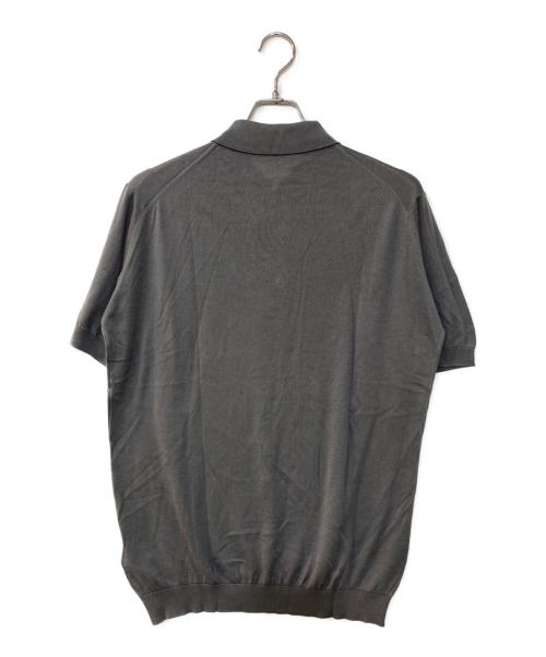 JOHN SMEDLEY（ジョンスメドレー）JOHN SMEDLEY (ジョンスメドレー) STANDARD FIT ADRIAN SHIRT SS シーアイランドコットンニットポロシャツ グレー サイズ:Lの古着・服飾アイテム