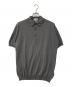 JOHN SMEDLEY（ジョンスメドレー）の古着「STANDARD FIT ADRIAN SHIRT SS シーアイランドコットンニットポロシャツ」｜グレー