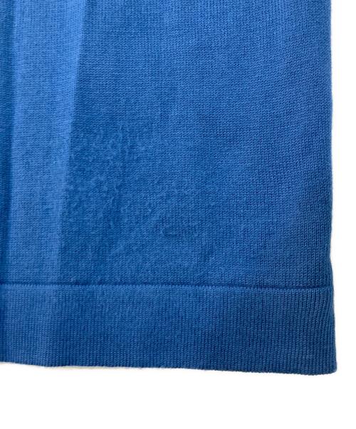 GRAN SASSO（グランサッソ）GRAN SASSO (グランサッソ) 12ゲージソフトコットンS/Sクルーネックニット ブルー サイズ:52の古着・服飾アイテム