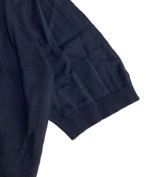 JOHN SMEDLEY（ジョンスメドレー）JOHN SMEDLEY (ジョンスメドレー) STANDARD FIT ADRIAN SHIRT SS シーアイランドコットンニットポロシャツ ネイビー サイズ:Lの古着・服飾アイテム