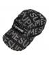 SUPREME（シュプリーム）の古着「BOX LOGO キャップ パイル総柄」｜ブラック