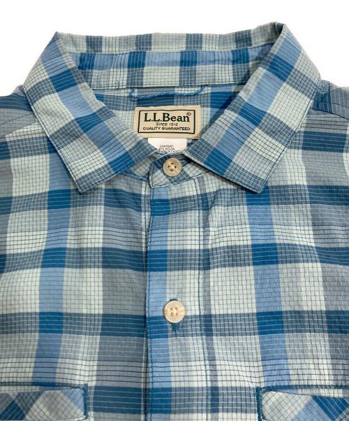 L.L.Bean（エルエルビーン）L.L.Bean (エルエルビーン) Venture Stretch Woven Shirt ベンチャーストレッチ ウーブン シャツ ブルー サイズ:Sの古着・服飾アイテム