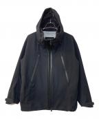 DESCENTE ALLTERRAINデザイント オルテライン）の古着「HARD SHELL JACKET CREAS ハードシェルジャケット クレアス」｜ブラック