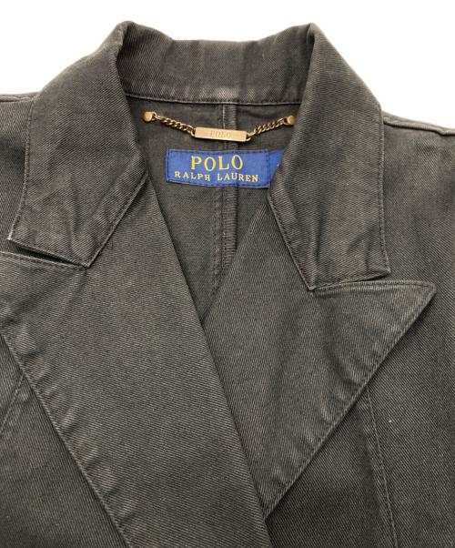 POLO RALPH LAUREN（ポロ・ラルフローレン）POLO RALPH LAUREN (ポロ・ラルフローレン) 金釦コットン6Bジャケット ブラック サイズ:2の古着・服飾アイテム