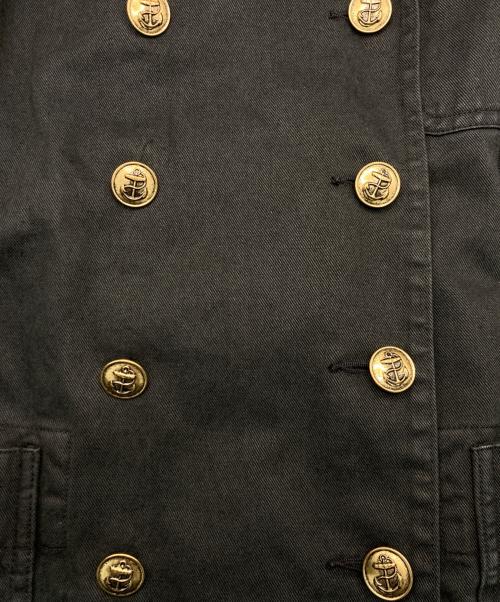 POLO RALPH LAUREN（ポロ・ラルフローレン）POLO RALPH LAUREN (ポロ・ラルフローレン) 金釦コットン6Bジャケット ブラック サイズ:2の古着・服飾アイテム