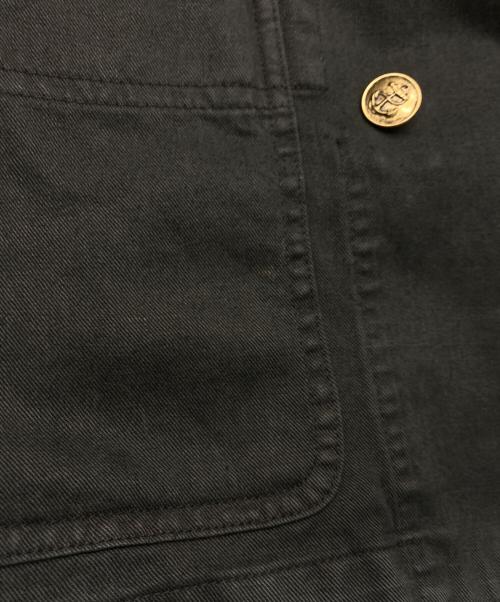 POLO RALPH LAUREN（ポロ・ラルフローレン）POLO RALPH LAUREN (ポロ・ラルフローレン) 金釦コットン6Bジャケット ブラック サイズ:2の古着・服飾アイテム
