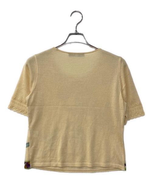 LEONARD FASHION（レオナールファッション）LEONARD FASHION (レオナールファッション) カシミヤブレンドシルクニット ベージュ サイズ:Lの古着・服飾アイテム