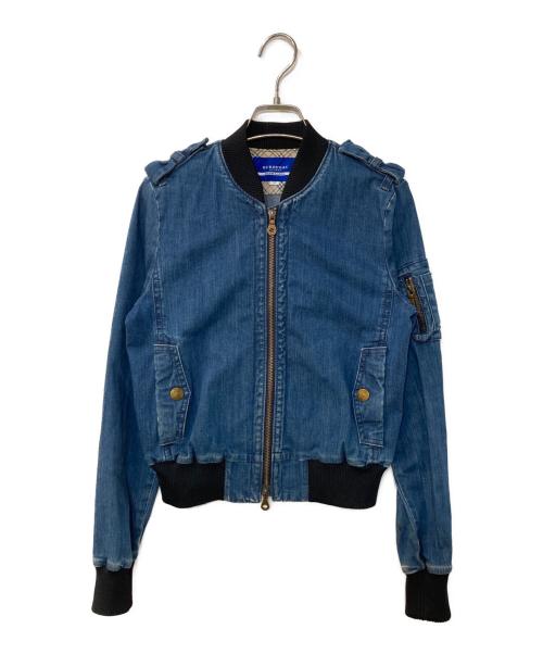 BURBERRY BLUE LABEL（バーバリー ブルー レーベル）BURBERRY BLUE LABEL (バーバリー ブルー レーベル) デニムブルゾン インディゴ サイズ:38の古着・服飾アイテム