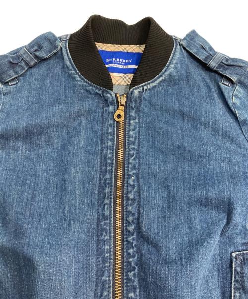 BURBERRY BLUE LABEL（バーバリー ブルー レーベル）BURBERRY BLUE LABEL (バーバリー ブルー レーベル) デニムブルゾン インディゴ サイズ:38の古着・服飾アイテム