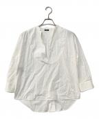 JIL SANDER NAVYジルサンダー ネイビー）の古着「スキッパーブラウス」｜ホワイト