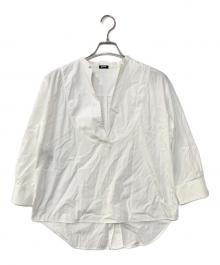 JIL SANDER NAVY（ジルサンダー ネイビー）の古着「スキッパーブラウス」｜ホワイト