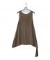 JIL SANDER (ジルサンダー) シルクノースリーブワンピース グレージュ サイズ:32：8000円