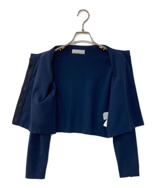 CELFORD（セルフォード）CELFORD (セルフォード) バリエーショントリムカーディガン ネイビー サイズ:Fの古着・服飾アイテム